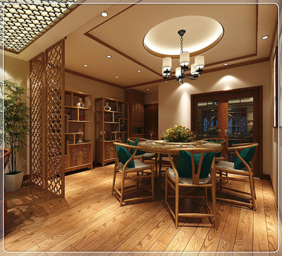 貴陽《中鐵閱山湖》中式裝修設(shè)計案例|空間|室內(nèi)設(shè)計|與你乾聊 