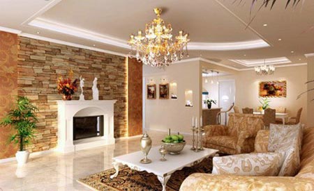 經(jīng)典裝修欣賞+歐式風格客廳裝修效果圖