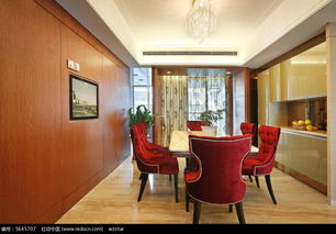 紅色座椅復古餐桌裝修效果圖圖片免費下載 編號5645707 紅動網(wǎng)