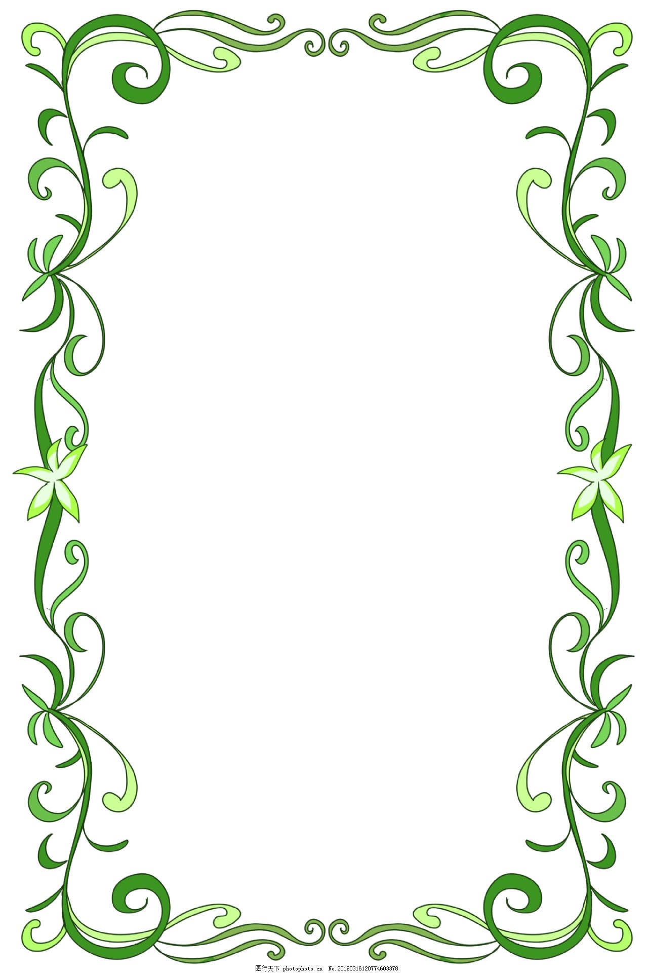 青翠藤蔓之美 探索綠色花藤邊框的裝飾藝術(shù)