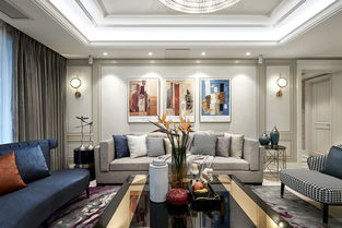 昆明海倫國際簡歐風格三居室裝修案例 126平米42萬打造優雅空間