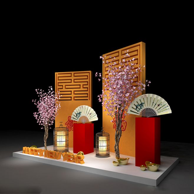 新春煥彩 卓邦商場(chǎng)美陳新年DP點(diǎn)設(shè)計(jì)與布置全解析